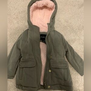 Girls Faux Fur Lined Hoodie Size 12 Months - Me Jane Mini